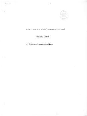 Cabinet Meeting Minutes
