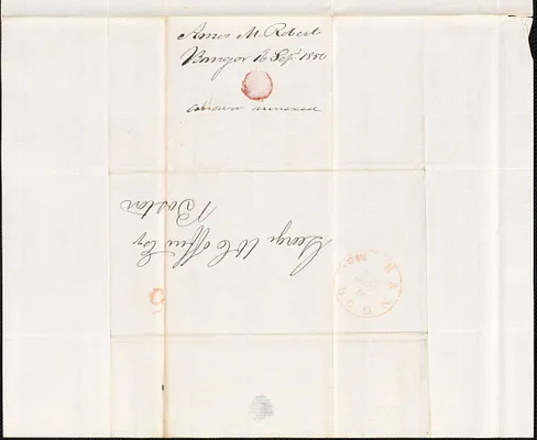Amos M. Roberts to George Coffin, 16 September 1850