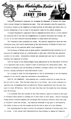 Ford Newsletter, May-Aug. 1958