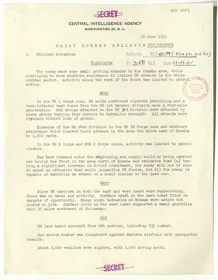 Memorandum, Daily Korean Bulletin