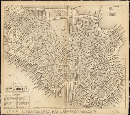 Plan of the city of Boston