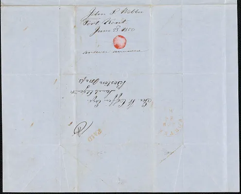 John P. Webber to George Coffin, 23 June 1850