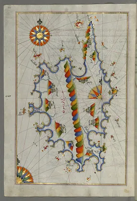 Map of the Island of Corsica