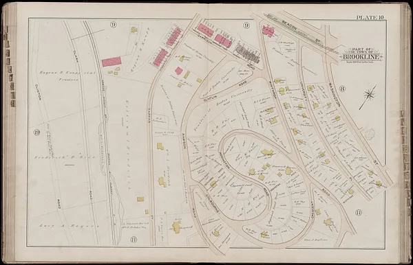 Atlas of the town of Brookline, Norfolk County, Massachusetts
