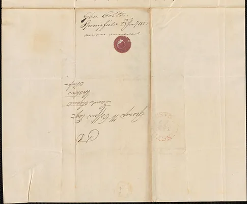 George Colton to George Coffin, 23 January 1833