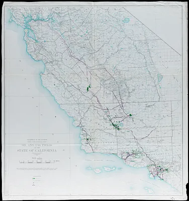 Oil and gas fields of the state of California
