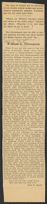 Herbert Brutus Ehrmann Papers, 1906-1970. Sacco-Vanzetti. Letters before and after execution, Correspondence between Osmond K. Fraenkel, Richard W. Hale and Yale Law Review, Apr. 13 - May 11, 1932. Letter of William G. Thompson to Mrs. H. B. Ehrmann, Aug. 15, 1927. Letter of Samson Himmler concerning an Ehrmann Family in the Alsace that had emigrated to the U.S. Box 16, Folder 4, Harvard Law School Library, Historical & Special Collections