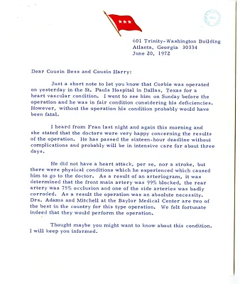 Letter from Louis W. Truman to Bess and Harry S. Truman