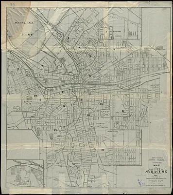 Map of the City of Syracuse, New York