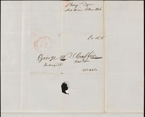Benjamin Dyer to George Coffin, 23 November 1846