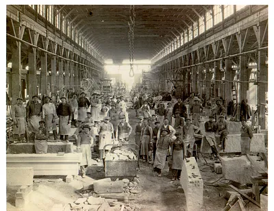 Quarry workers, Milford MA