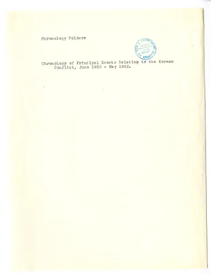 List, Chronology Folders