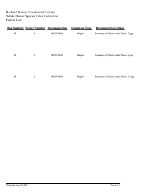 WHSF: Returned, 48-6