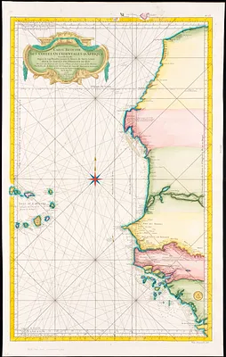 Carte reduite des costes occidentales d'Afrique