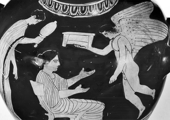 Kalpis with Toilette Scene with Two Women and Eros