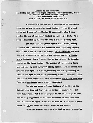 Address of the president delivered at the Naval Academy, Annoplis