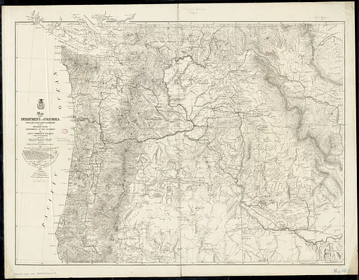 Map of the Department of the Columbia