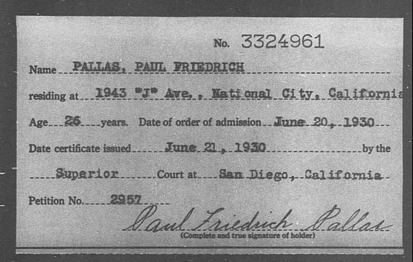 Pallas, Paul Friedrich - 1930