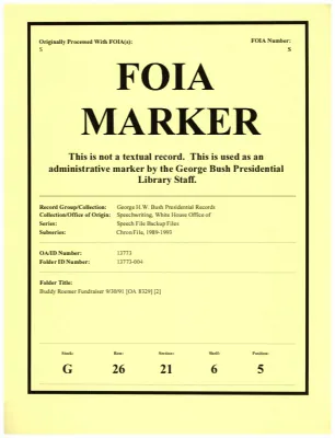 Buddy Roemer Fundraiser 9/30/91 [OA 8329] [2]