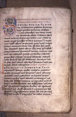 Leaf from Expositio in cantica canticorum; Sigillum sanctae Mariae; Neocosmus