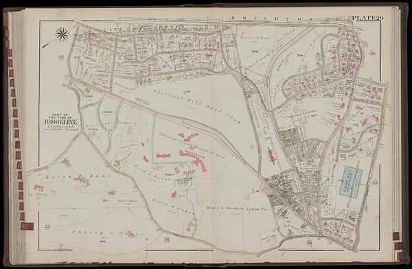 Atlas of the town of Brookline, Norfolk County, Massachusetts