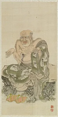 Leaf from Album Depicting the Sixteen Lohans (Arhats)
