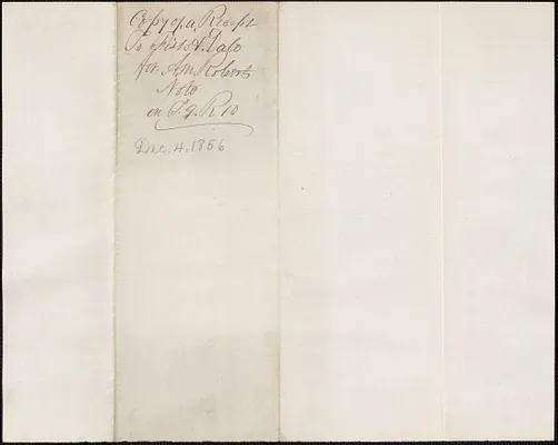 Copy of a receipt from W. A. Harrington to Fisk and Dale, 4 December 1856