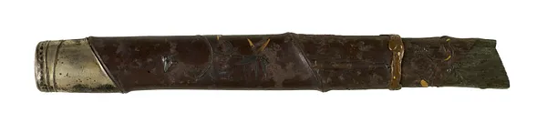 Pipe case with bamboo and flying birds