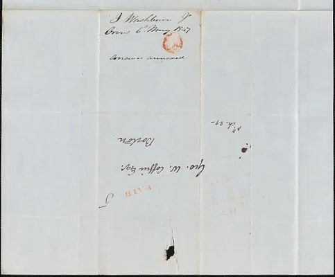 J. Washburn to George Coffin, 6 May 1847