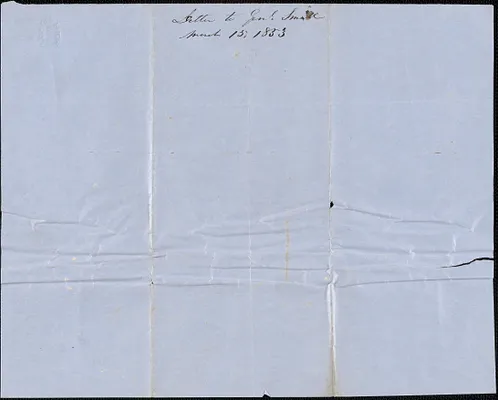 Samuel Warner to Isaac S. Small, 15 March 1853