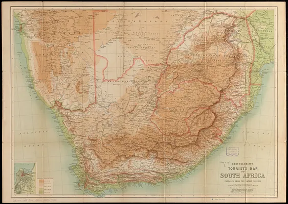 Bartholomew's tourist's map of South Africa prepared from the latest surveys