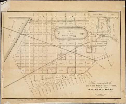 Plan presented to the honble. the State Commissioners for the improvement of the Back Bay