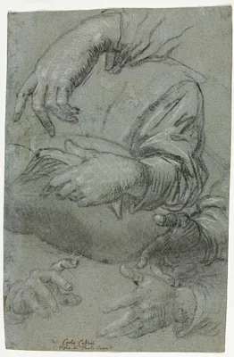 Studies of Hands (recto)