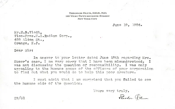 Letters Received to H.B. Viedt, June 19, 1924