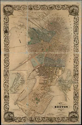 Map of the city of Boston, Massts., 1852
