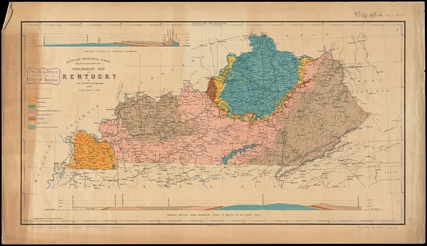 Preliminary map of Kentucky