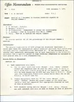 Correspondence: Office memorandum from Dr. Robert Ballard (WHOI - Senior Scientist Head, Deep Submergence Laboratory) to "File".
