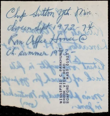 First Church historian's scrapbook