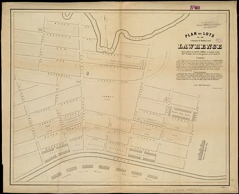 Plan of lots in that part of Methuen called Lawrence