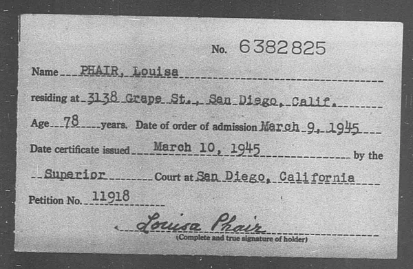 Phair, Louise - 1945