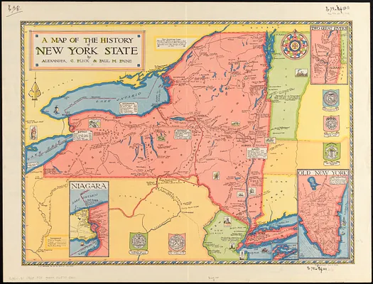 A map of the history of New York state
