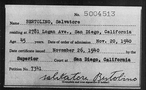 Bertolino, Salvatore - 1940