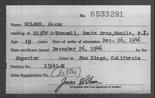 Wilson, Jesus - 1946