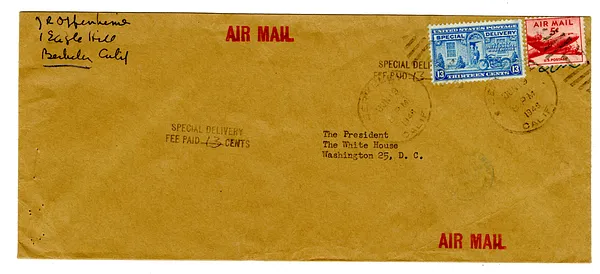 Correspondence Between President Harry S. Truman and J. Robert Oppenheimer