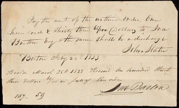 Accounts of Guardians of the Dudley Indians 1832