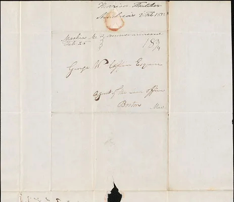 Harrison Thatcher to George Coffin, 25 February 1833
