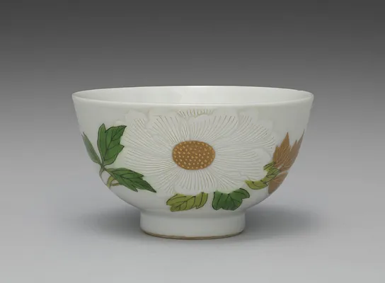 Teabowl from Teabowls with Peony and Crabapple