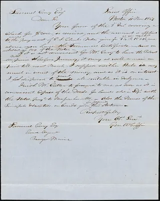 George Coffin to Samuel Cory, 11 November 1847
