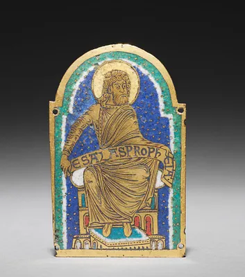 Plaque: Seated Prophet from a Reliquary Shrine