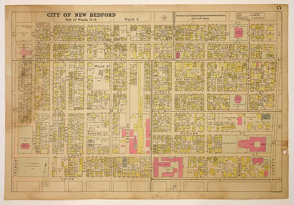 Atlas of the City of New Bedford, Part of Wards 3 - 4, plate 15